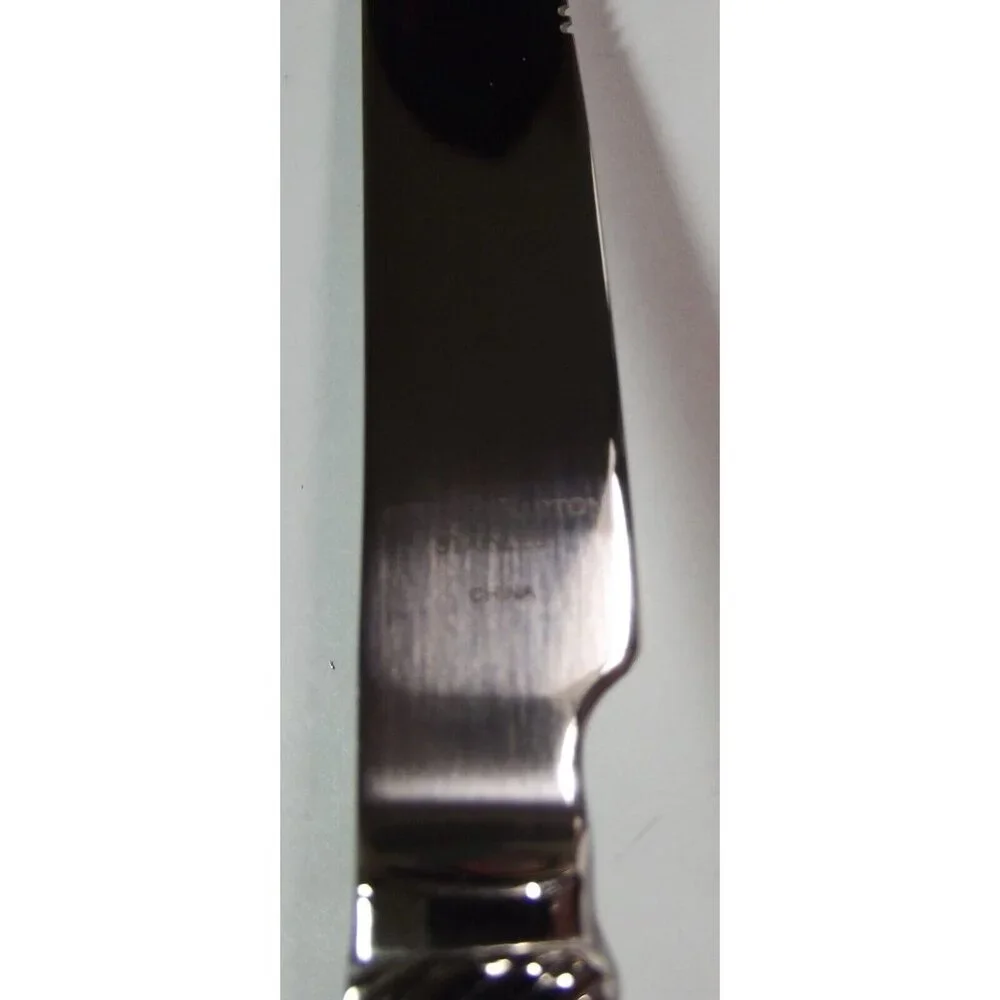 Reed & Barton Individual Solid Handle Steak Knife TRINITY HALL stainless 9-5/8